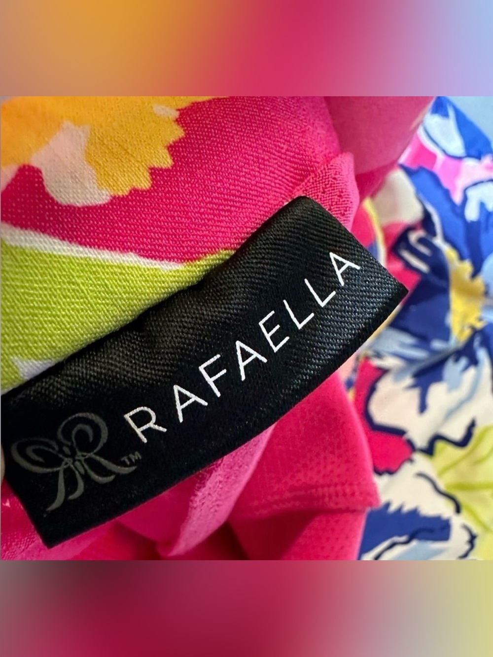 Rafaella Pink Floral Skort with Blue & Yellow Accents - Picture 4 of 8